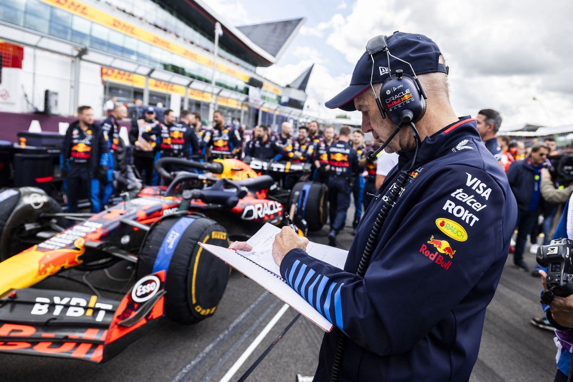 Adrian Newey at the 2024 British Grand Prix in Silverstone, Great Britain, on July 7, 2024. (Photo by Alessio Morgese/NurPhoto via Getty Images